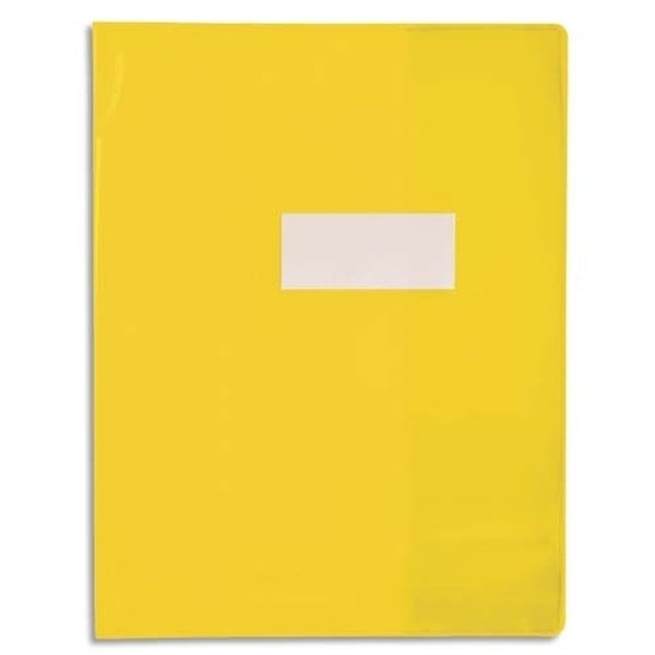 Protège-cahier Strong Line Cristal jaune 24X32 cm