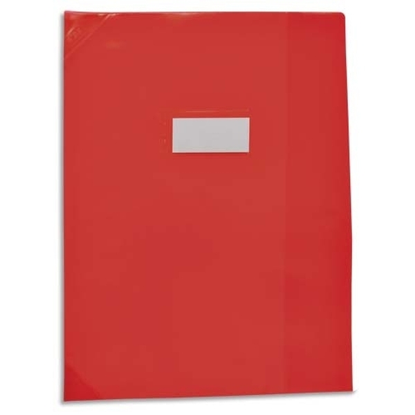 Protège-cahier Strong Line Cristal rouge 24X32 cm