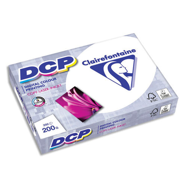 Ramette de 250 feuilles papier Blanc DCP copieur, Laser, Jet d'encre couleur 200gr A3 CLAIREFONTAINE