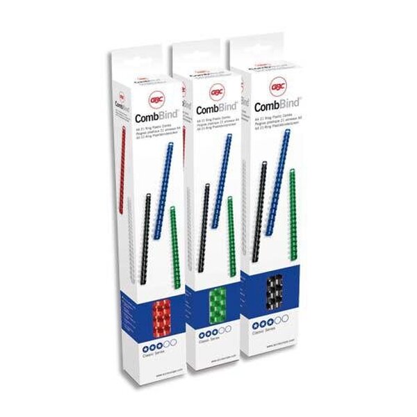 Boîte de 100 peignes CombBind A4 12mm Blanc 4028197 GBC