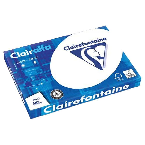 Ramette de 500 feuilles papier blanc CLAIRALFA 80 grammes format A3 1969 CLAIREFONTAINE