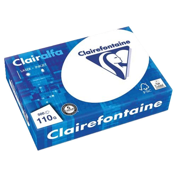 Ramette de 500 feuilles papier blanc CLAIRALFA 110 grammes format A4 2110 CLAIREFONTAINE