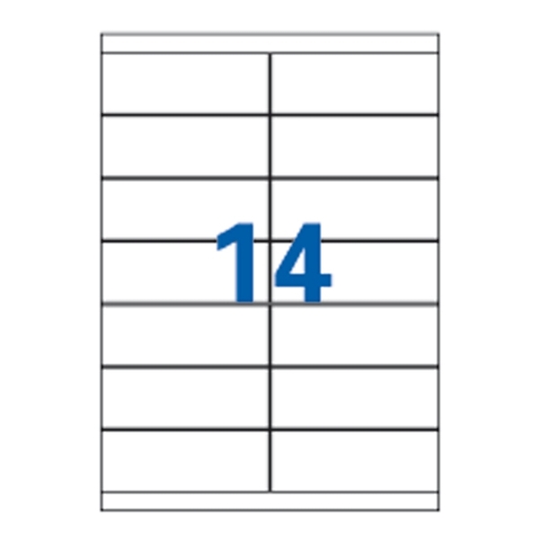 Etiquettes Apli 105x39 mm