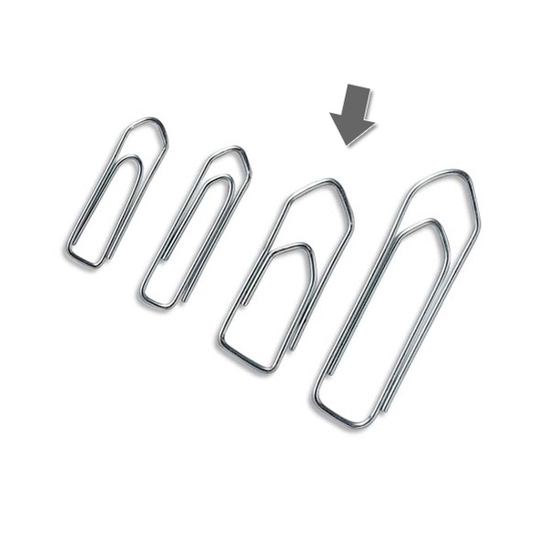 Boîte de 100 attaches lettres 32mm en acier galvanisé et bout chevron PERGAMY - Vignette 2