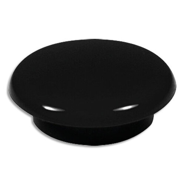 Boîte de 16 aimants 11 mm ronds Noir SANS MARQUE