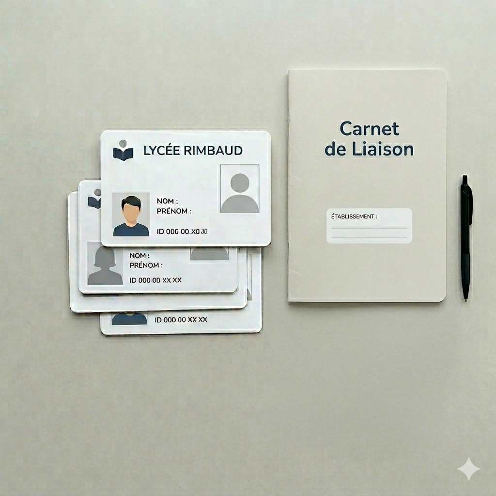 CARNETS / CARTES PVC PERSONNALISABLES